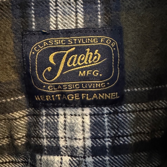 ✨ Jachs Heritage Flannel Shirt 🤍 Men’s Large - Picture 2 of 8